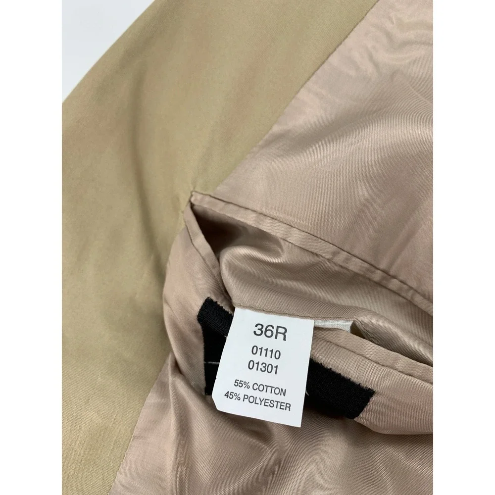 Jos A Bank Blazer Mens 36R Tan Beige Sport Coat Cotton‎ Blend Lightweight NEW
